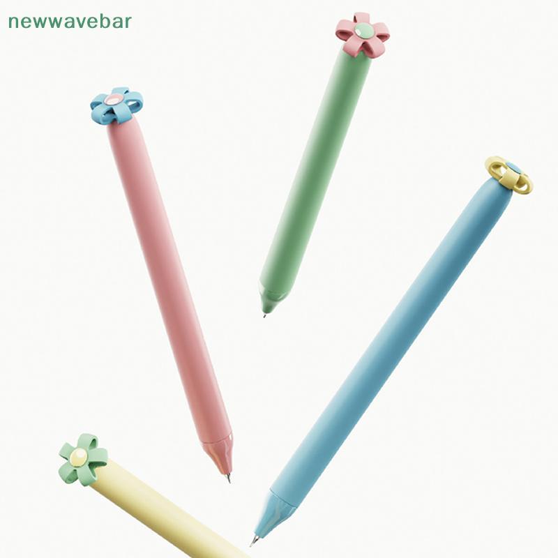 [HENGHOME] 1/4 ชิ้นสร้างสรรค์ดอกไม้ขนาดเล็กแบบกด 0.5 มม.ปากกา Quiz/ปากกาของขวัญ/เครื่องเขียน/ปากกาลา