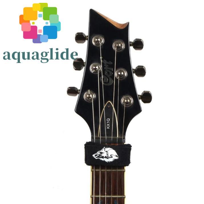 AQUAGLIDE Fret Wrap Guitar, Noise ติดตั้งง่ายเทปคานกีต้าร์, กีต้าร์ Fret Wrap ปรับเสียงเงียบ Damper 