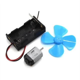 ชุดมอเตอร์ DIY มีปุ่มเปิดปิด พร้อมใบพัด Set Motor ขนาดเล็ก โฮมเมด สำหรับทำเรือ ของเล่นวิทยาศาสตร์