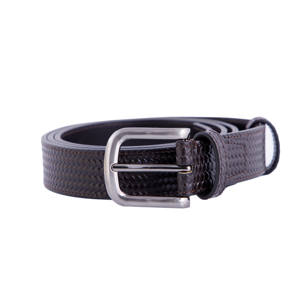Guy Laroche เข็มขัดหัวเข็มหนังผู้ชาย สีน้ำตาล รุ่น MGB0024PS6BR