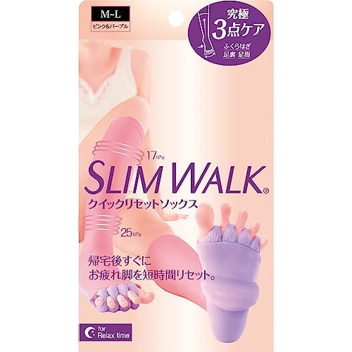 Direct From Japan SlimWalk Compression Socks Quick Reset Socks S-M Pink Purple Home Compression AskD