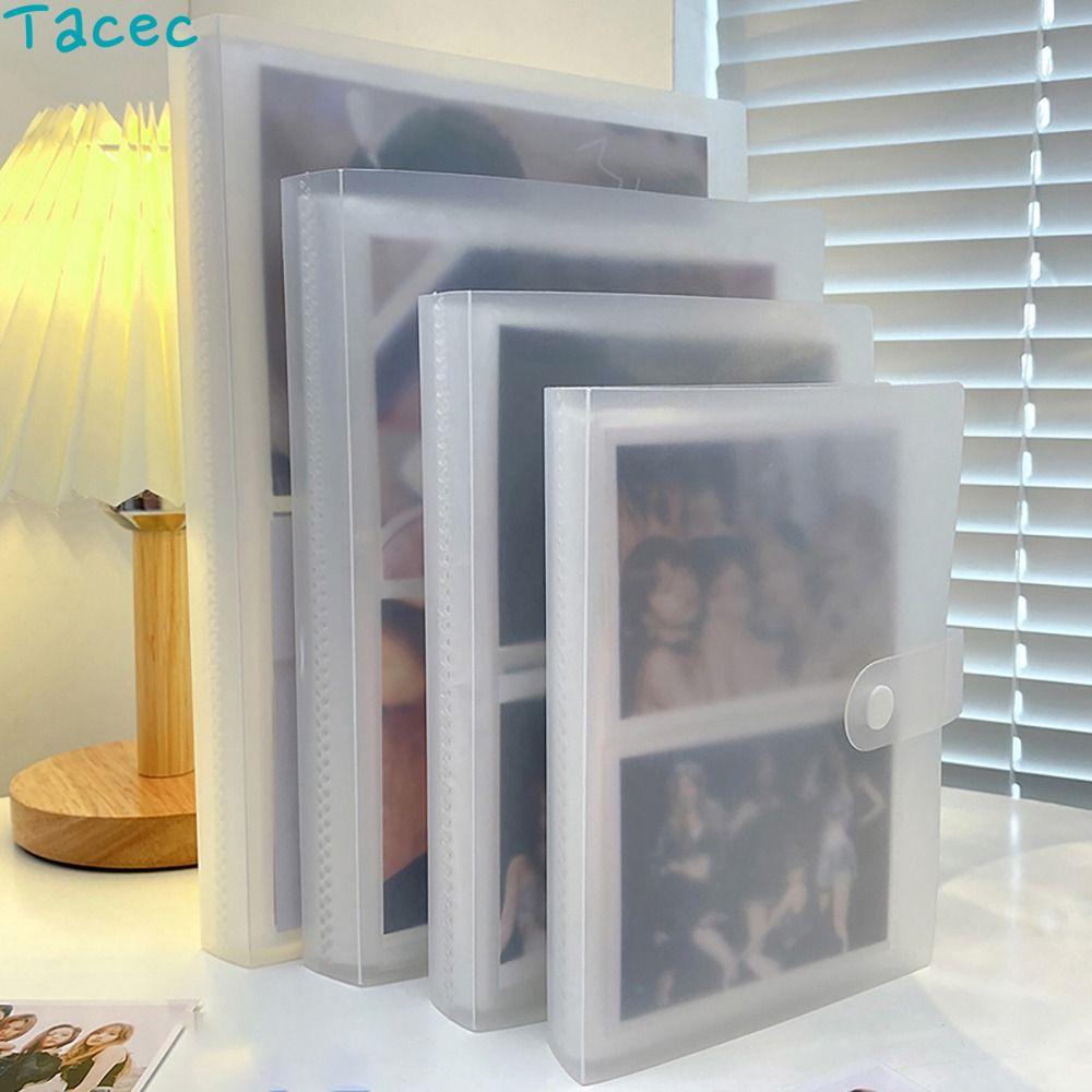 ANAMA อัลบั้มรูป 1 ชิ้น, ที่ใส่การ์ดรูปภาพ PVC โปร่งใส, สมุดสะสมสร้างสรรค์ 3/4/5/6/7 นิ้ว 80/160 สล็อต Photocard Holder Idol Star