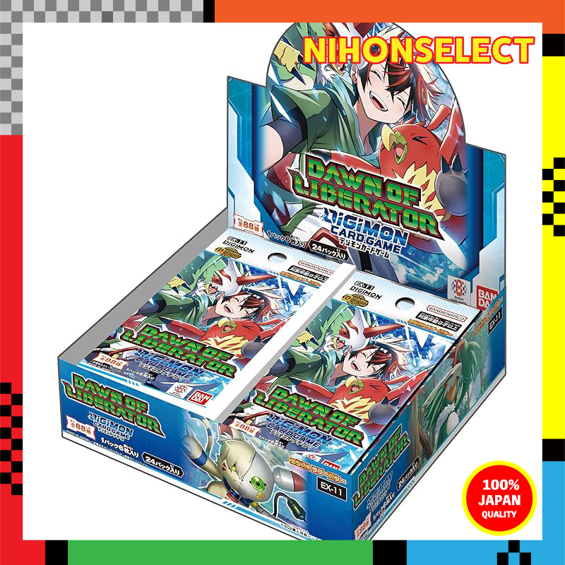 BANDAI Digimon Card Game Extra Booster DAWN OF LIBERATOR [EX-11] (BOX) containing 24 packs.