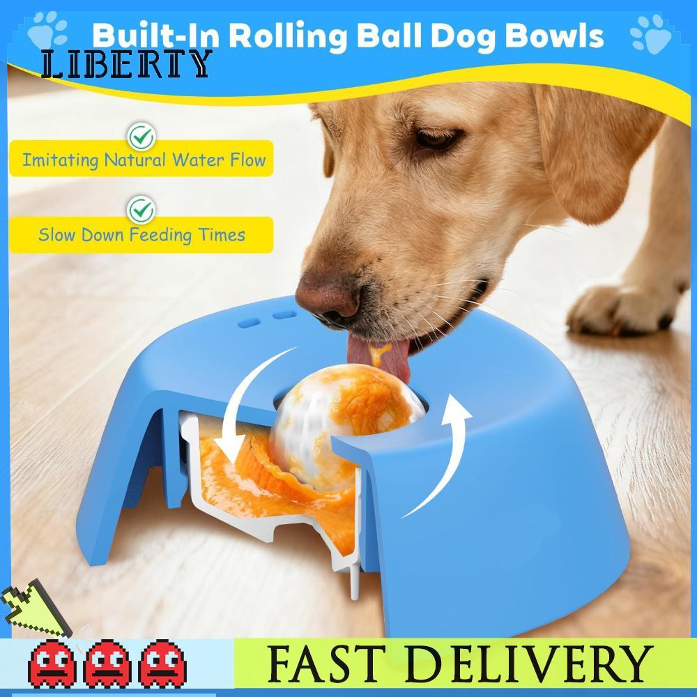 Bone Broth Dog Lick Bowl สําหรับ Liquid Treats Bone Broth โยเกิร์ตสัตว์เลี้ยงช้า Feeder Lick ของเล่น