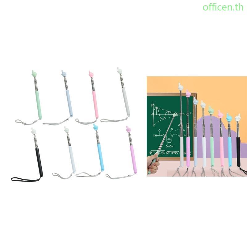Cen Telescopic Teacher Pointer Stick Retractable Finger Pointer Stick พร้อมเชือกเส้นเล็ก