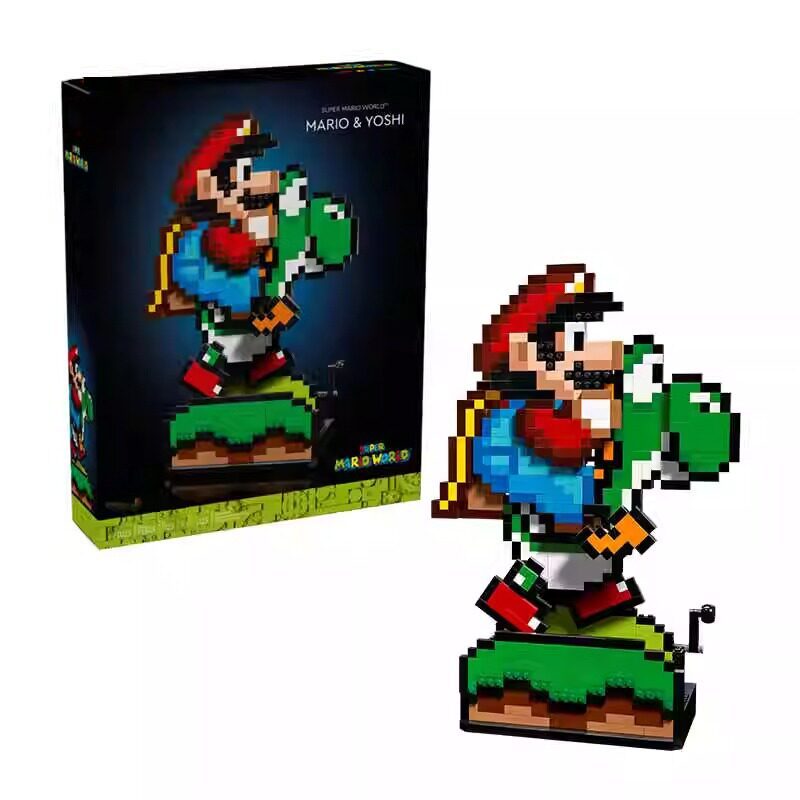[จัดส่งรวดเร็ว] Mario Series 71438 Mario Yoshi เหมาะสําหรับ Lego Building Blocks เด็กการศึกษาประกอบข