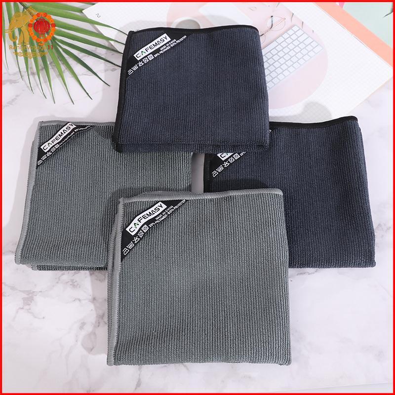 [RG1] 4 ดูดซับห้องครัว Barista ร้านอาหารผ้าเช็ดตัวทําความสะอาดผ้าเช็ดจานผ้าไมโครไฟเบอร์ [th]