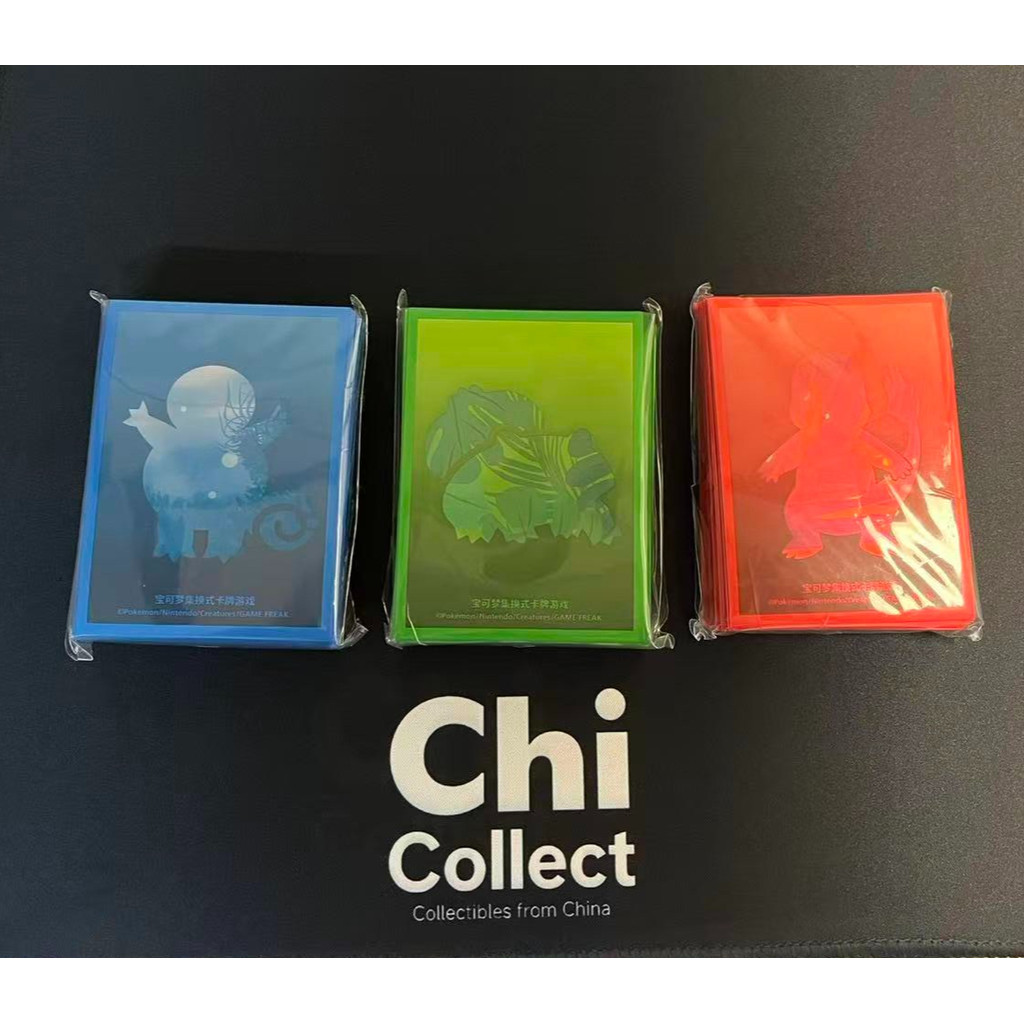 Pokémon Chinese 151 Original Partner Card Sleeves ใหม่ปิดผนึก Squirtle Bulbasaur Charmander