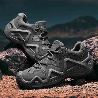 Desert Boots แบบ Low-Top กันลื่นและกันน้ำ สำหรับการเดินป่าแล…