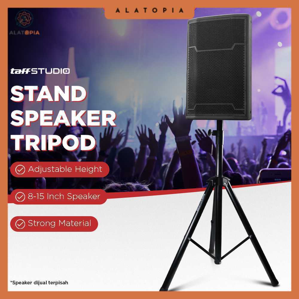 TaffiSTUDIO ขาตั้งขาตั้งกล้องตั้งพื้นลําโพงระบบเสียง 8-15 นิ้ว 1.8M - SPS-502M