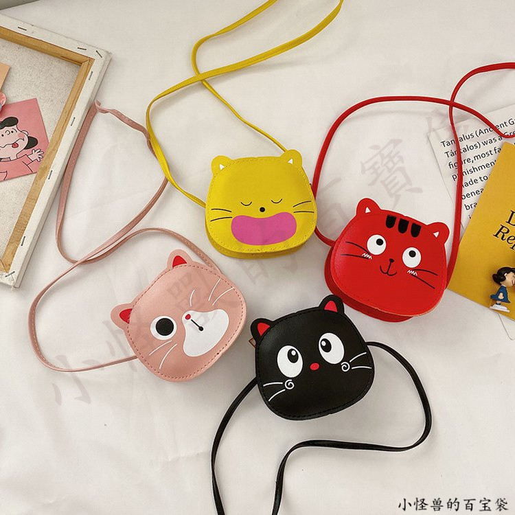 กระเป๋าสะพายอิโมติكونคิตตี้สำหรับเด็กอนุบาล พร้อมฟังก์ชันใส่เหรียญ
