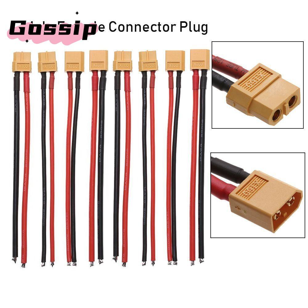 GOSSIP 100MM XT90 Connector, หญิง/ชาย 2 รูปแบบ XT90 Connector, แบตเตอรี่เชื่อมต่อปลั๊กชิ้นส่วนเครื่อ