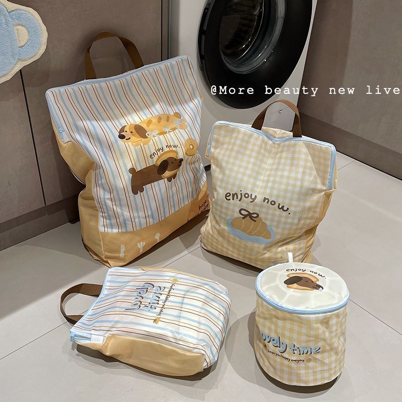 可爱加厚护洗袋衬衫毛衣机洗防变形洗衣袋子手提洗衣袋洗衣服网袋3.2Cute thickened laundry bag, shirt sweater machine wash, anti deform