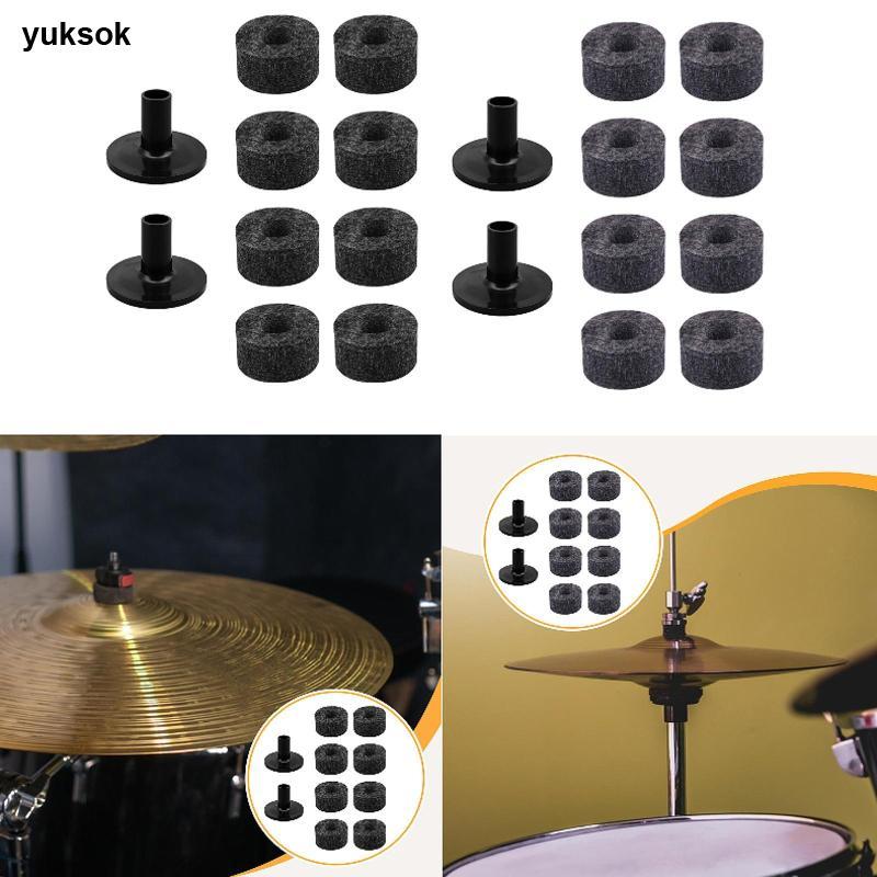 [yuksok] อุปกรณ์ทดแทน Cymbal Drum Cymbal Felts Percussion Parts Mini Cymbal Set สําหรับกลองอิเล็กทรอ