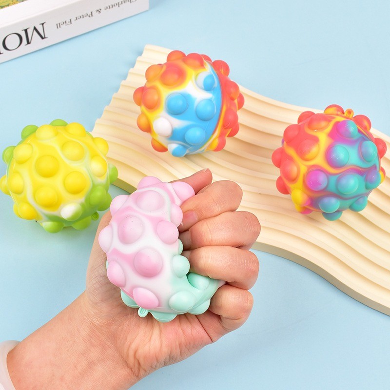 2-8PCS Pop Fidget ของเล่นจํานวนมาก 3D ความเครียดลูกสําหรับเด็กโปรดปรานออทิสติก Sensory ของเล่นบีบของเล่นสําหรับผู้ใหญ่ความเครียดบรรเทา