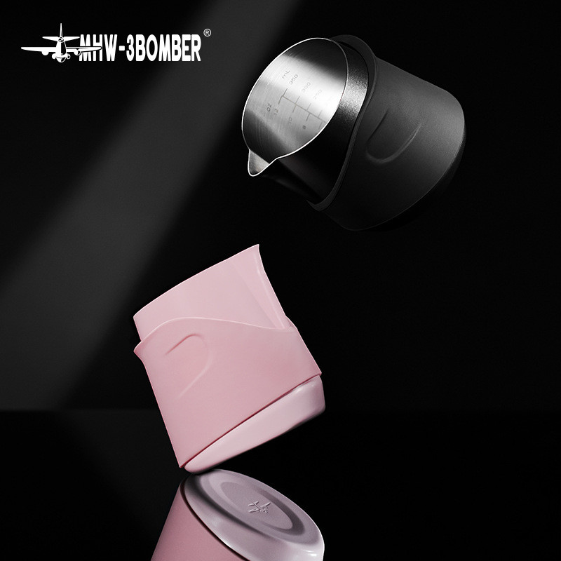 Spot Goods#MHW-3BOMBER Bomber GT Handleless frothing pitcher Coffee latte art cup Professional milk 