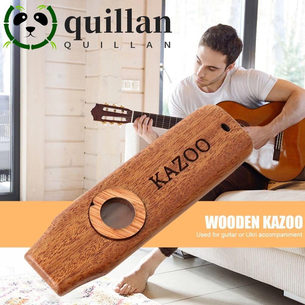 QUILLAN ไม้ Kazoo, ไม้พร้อมเชือกเส้นเล็กน้ําหนักเบารองรับ Kazoo, Professional Perforce Instruments ท
