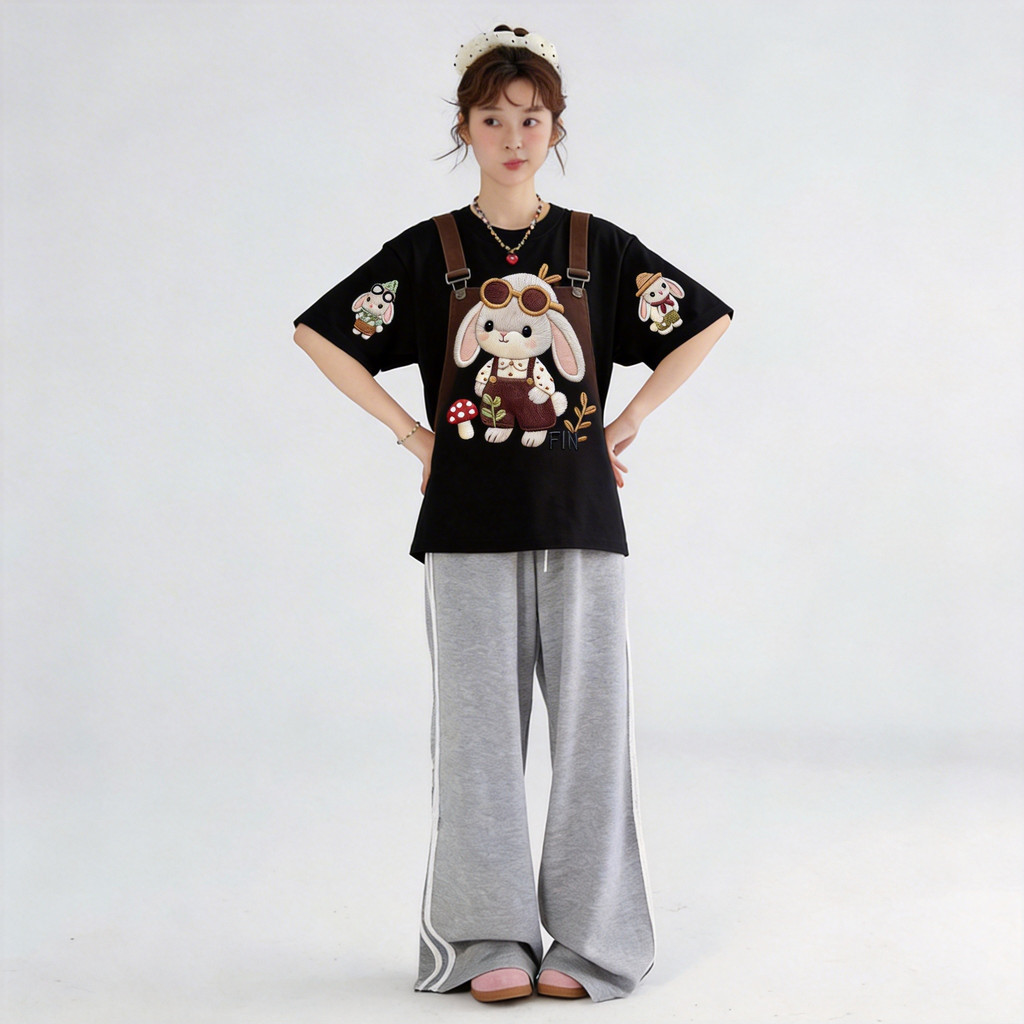TEE·SHOP🍀เสื้อยืด oversize เสื้อเท่ๆ เกาหลี 
