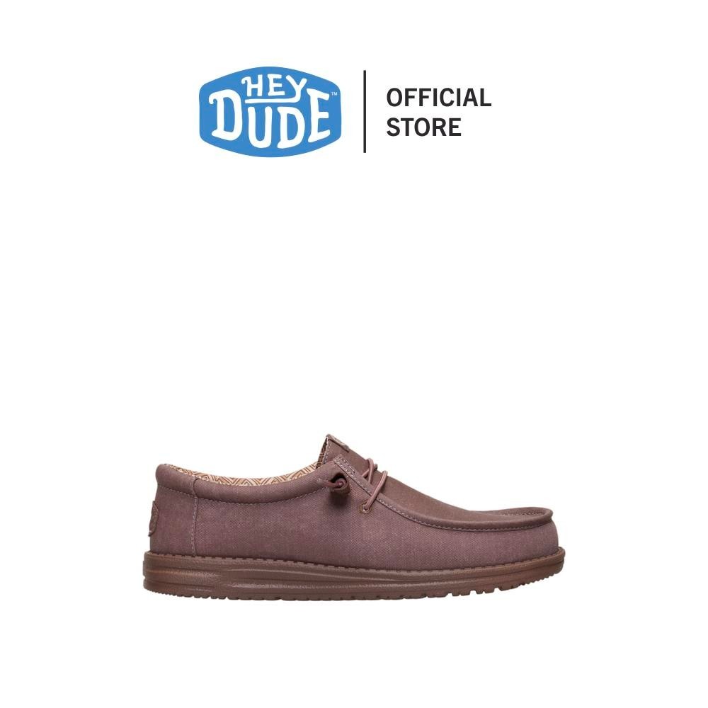 HEYDUDE รองเท้าลำลองผู้ชาย WALLY STRETCH CANVAS รุ่น 40700-0PO - DEEP TAUPE