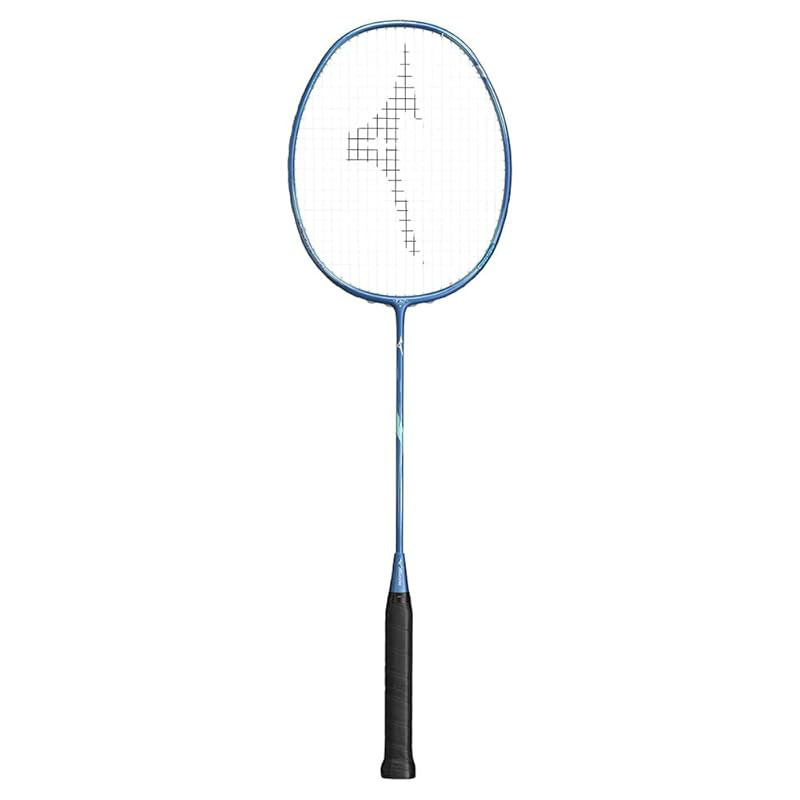 MIZUNO Unisex Badminton Racket Acrospeed 8 - Frame Only with Soft Case, Separate Strings, Grayish Bl