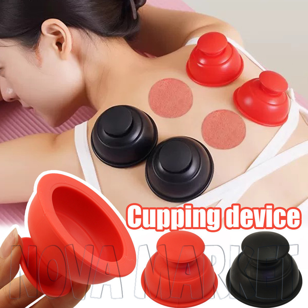 [Nova Market] ทนทาน TPR Cupping Therapy Set - นวดประเภทกดสําหรับคอหลัง - เครื่องมือดูแลร่างกายผ่อนคล