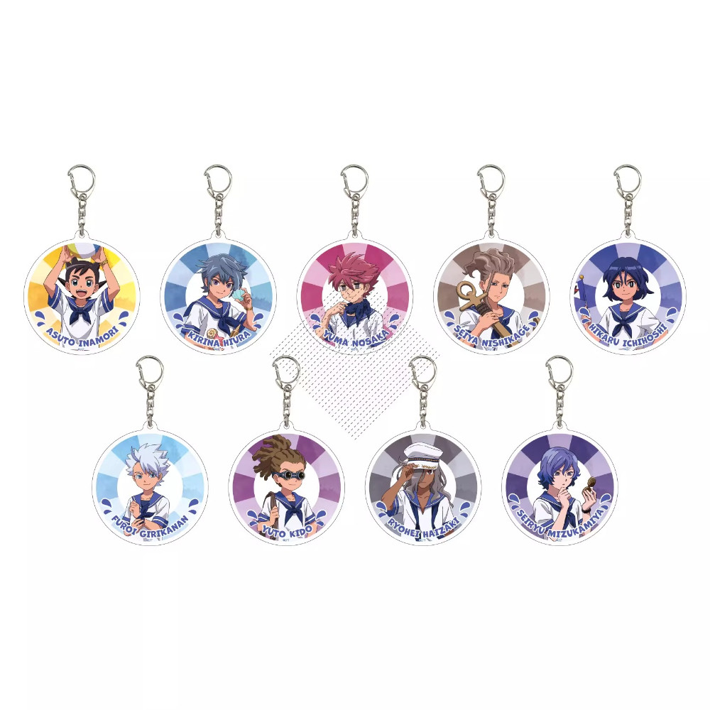 เกม Inazuma Eleven พวงกุญแจอะคริลิคตุ๊กตาอะนิเมะ Hikaru Ichihoshi Kidou Yuuto คอสเพลย์ของขวัญ