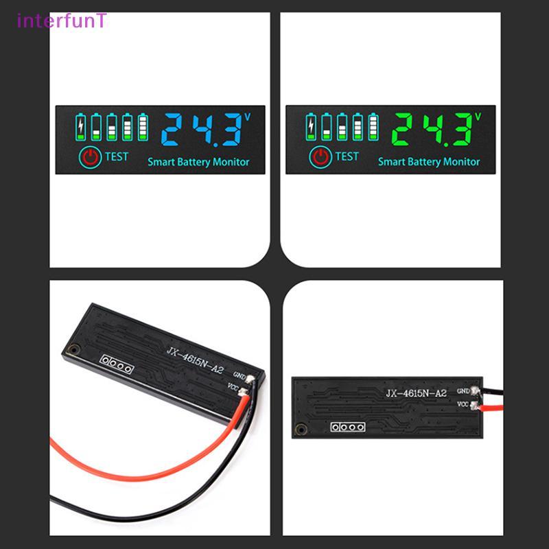 [InterfunT] DC 7-55V Universal Battery Charge Indicator Panel LED Indicator Acid Battery Voltage Cha