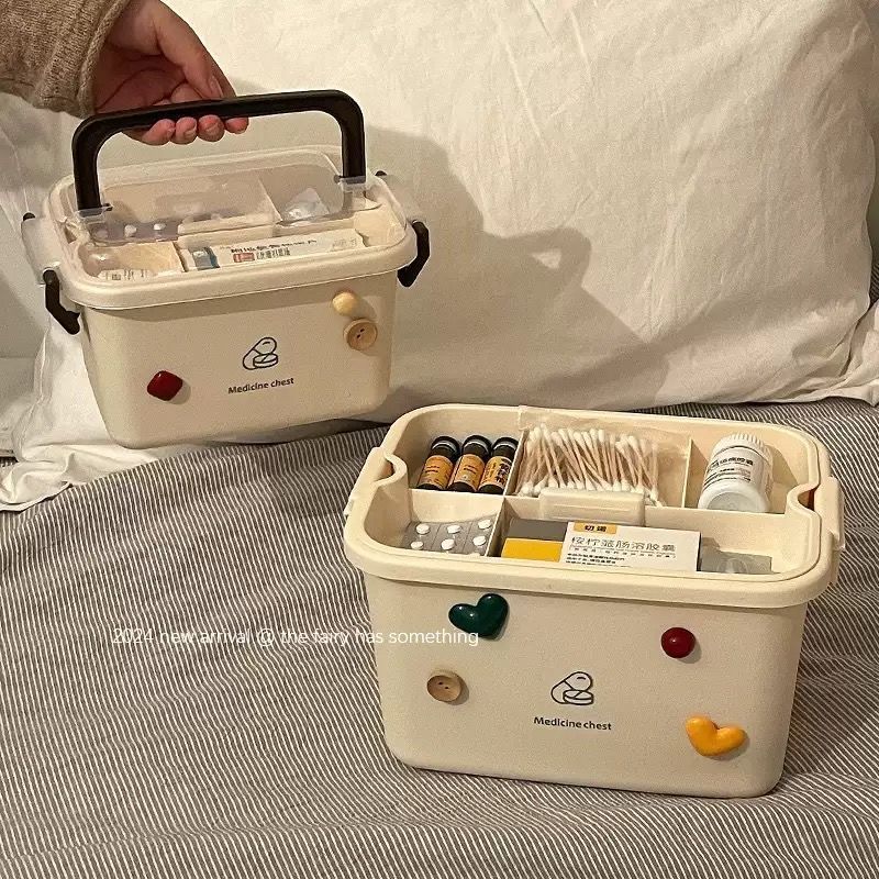 2026 Small Medicine Box Home Medicine Box Home Medicine Storage Box Large Capacity Medicine Dormitor