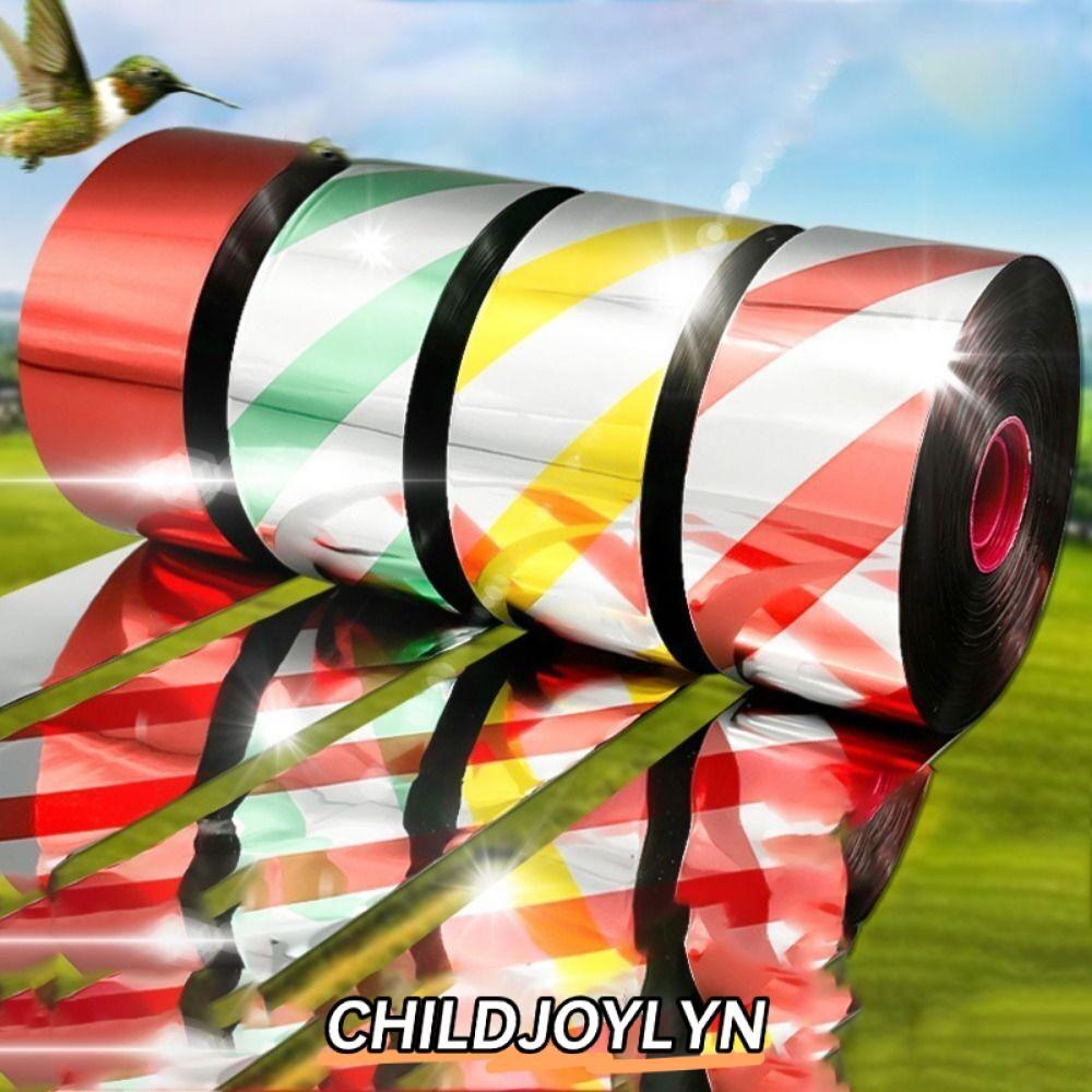 CHILDJOYLYN 50M/100M/300M ริบบิ้นไล่นก, เทปป้องกันนกสะท้อนแสงสองด้านอเนกประสงค์, กระพริบที่ใช้งานได้จริงแขวนเทปกาวดูแลสัตว์ขนาดเล็ก