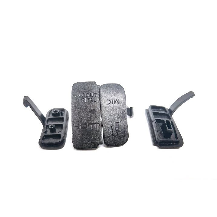 ✨เหมาะสําหรับ Canon 650D 700D USB ฝาครอบยาง USB หนัง USB Trim หนังคู่