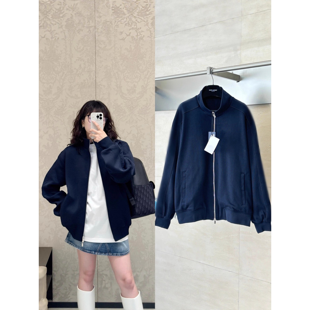 RG7D DR*CD 26SS New custom-woven jacquard cotton stand-collar zip-up jacket, trendy