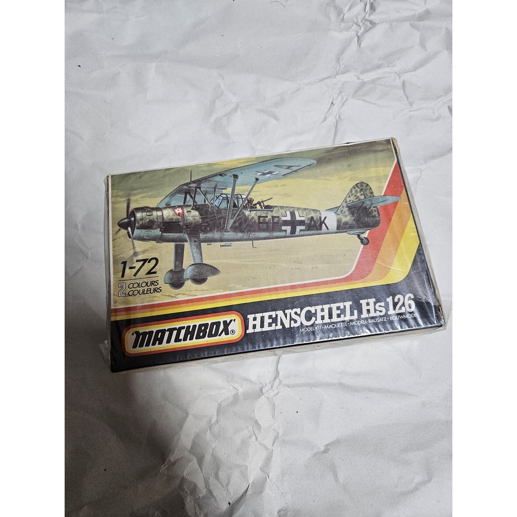 MATCHBOX 1/72 HENSCHEL Hs126 เยอรมัน Hensel Reconnaissance เครื่องบินลักษณะ As Shot, ยี่ห้อใหม่ยังไม