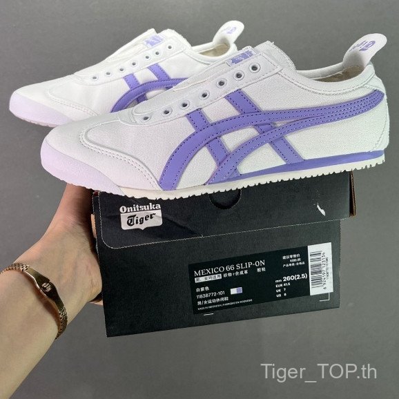 Onitsuka Tiger Mexico 66 รองเท้าลำลองสำหรับทั้งผู้ชายและผู้หญิง 1183B772-101