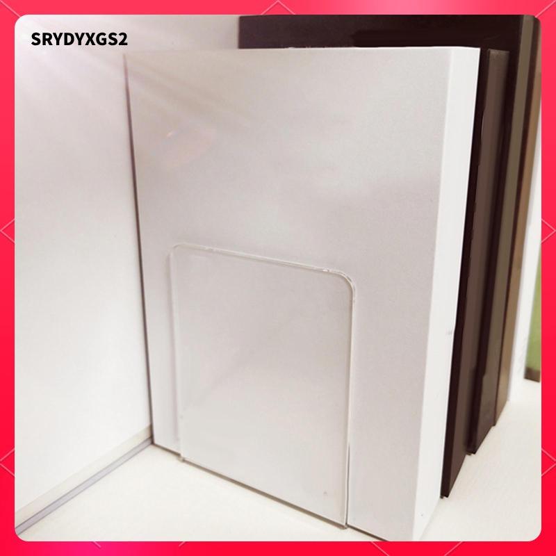 [Srydyxgs2] อะคริลิคหนังสือสิ้นสุดชั้นวางหนังสือตกแต่งลื่น Stable Clear Bookends สําหรับ Home Office