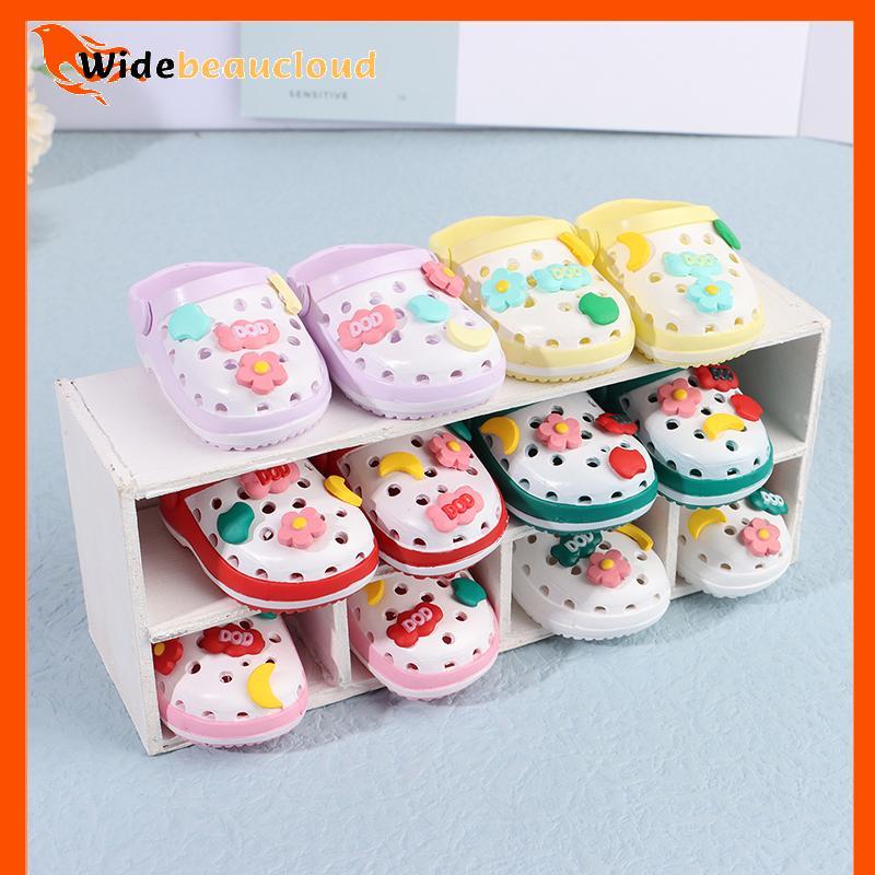 Widebeaucloud Dolls Shoes Cute Mini Hole Sandals Mixed Color Beach Shoes Doll Accessories Doll Dress