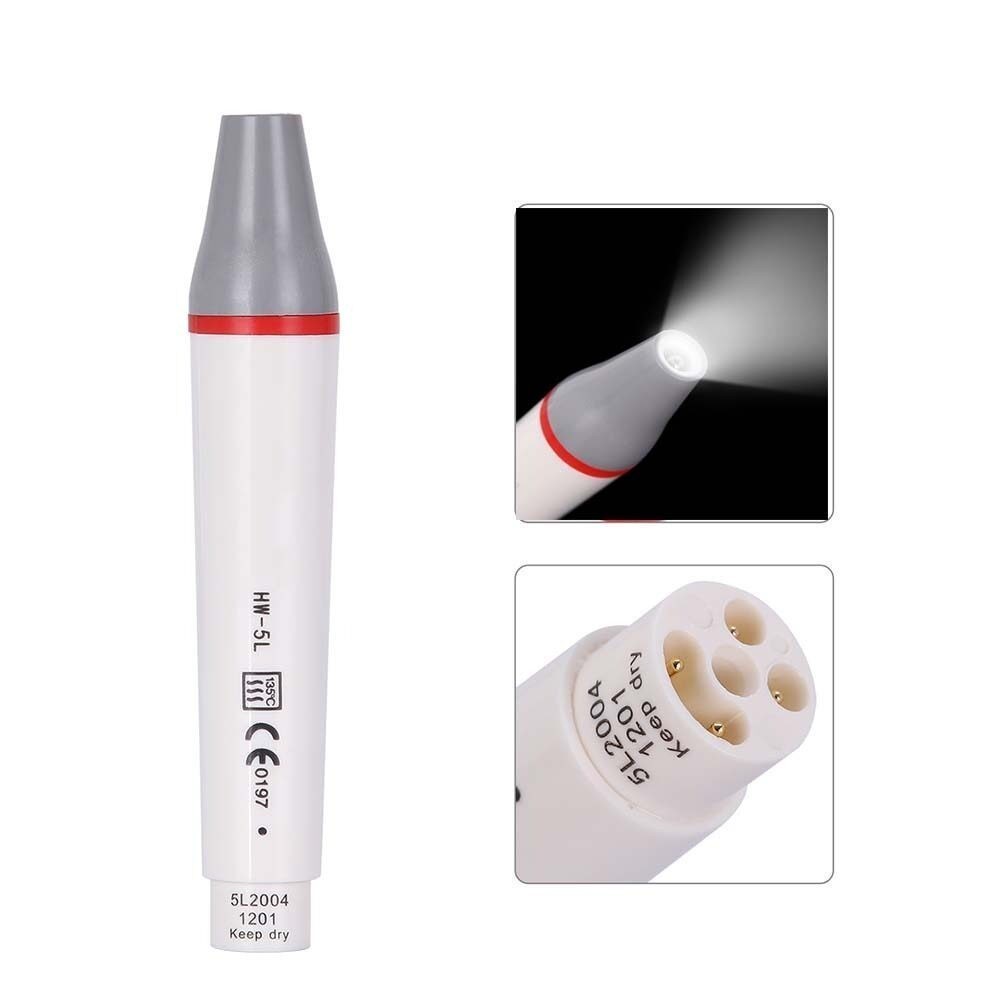 [จัดส่งในพื้นที่ 24 ชม.] [ในสต็อก] [คุณภาพดี] Woodpecker Ultrasonic Scaler Handpiece 3H 5L วัสดุจับพร้อมอุปกรณ์ LED อุปกรณ์ทันตกรรมจับอุปกรณ์ LED พร้อม 3 เคล็ดลับ