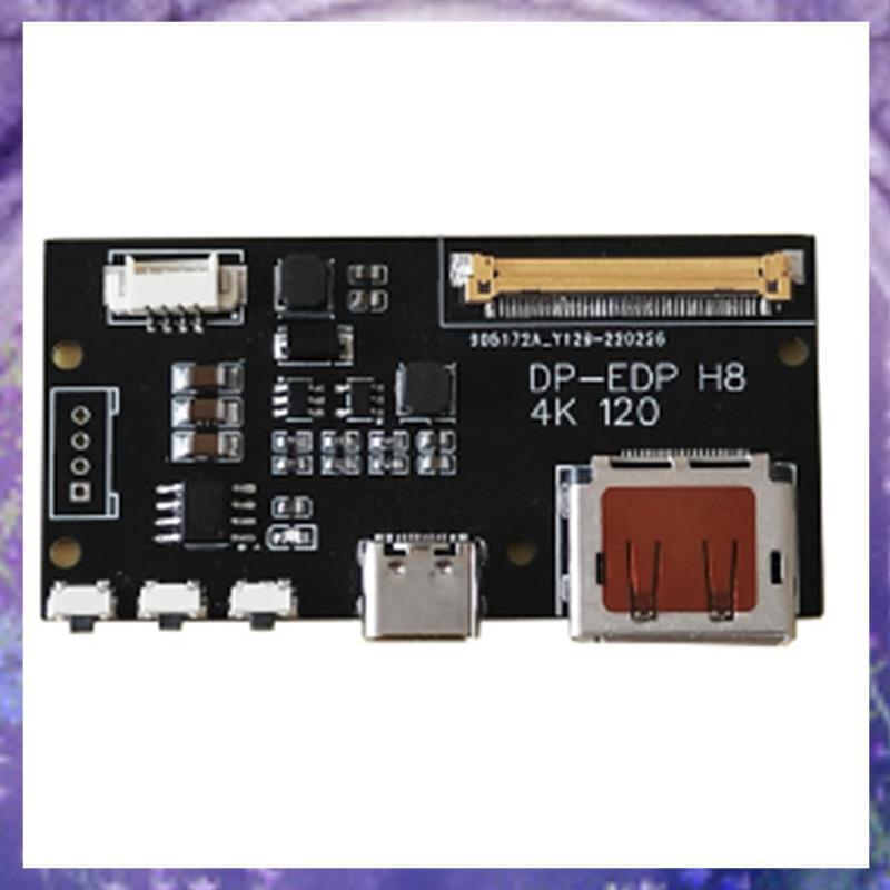 DP to EDP 4K 120HZ DIY4K Driver Board 4K 2K 1080 อะแดปเตอร์สําหรับจอแสดงผลแบบพกพา (A) ติดตั้งง่าย