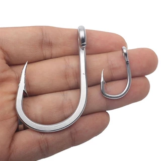 Sikawei 10884 เกมใหญ่น้ำเกลือทะเลตะขอวงกลมตกปลาสแตนเลส Jigging Jigs ขนาด 2/0-12/0
