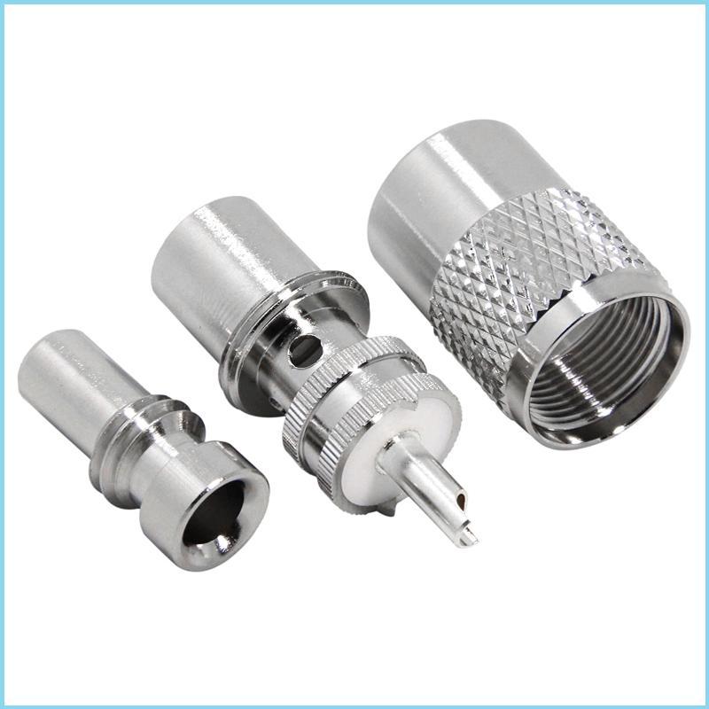 EZR UHF PL259 Connector สําหรับ RG8X RG59 RG8 เสาอากาศวิทยุ COAX ปลั๊กชาย