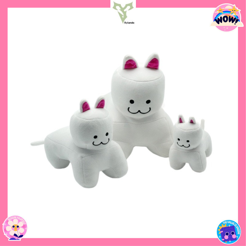 Rytanda Forsaken Chance ของเล่นตุ๊กตาสําหรับเด็กเด็กผู้หญิงแมวสีขาว Gubby Ro-blox นุ่มน่ารัก Plushie