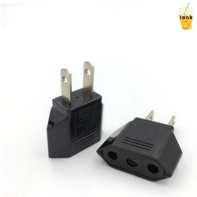 [LO] EU Euro Euro Euro Euro Euro Europe to US USA Power Ja Wall Plug Converter Travel Adapter Adapto