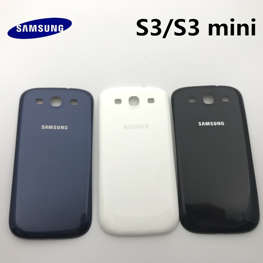 ใหม่ด้านหลัง Samsung Galaxy S3 I9300 I9305 9300i i747 s3 mini i8190 แบตเตอรี่ปกหลังประตูด้านหลังฝาคร