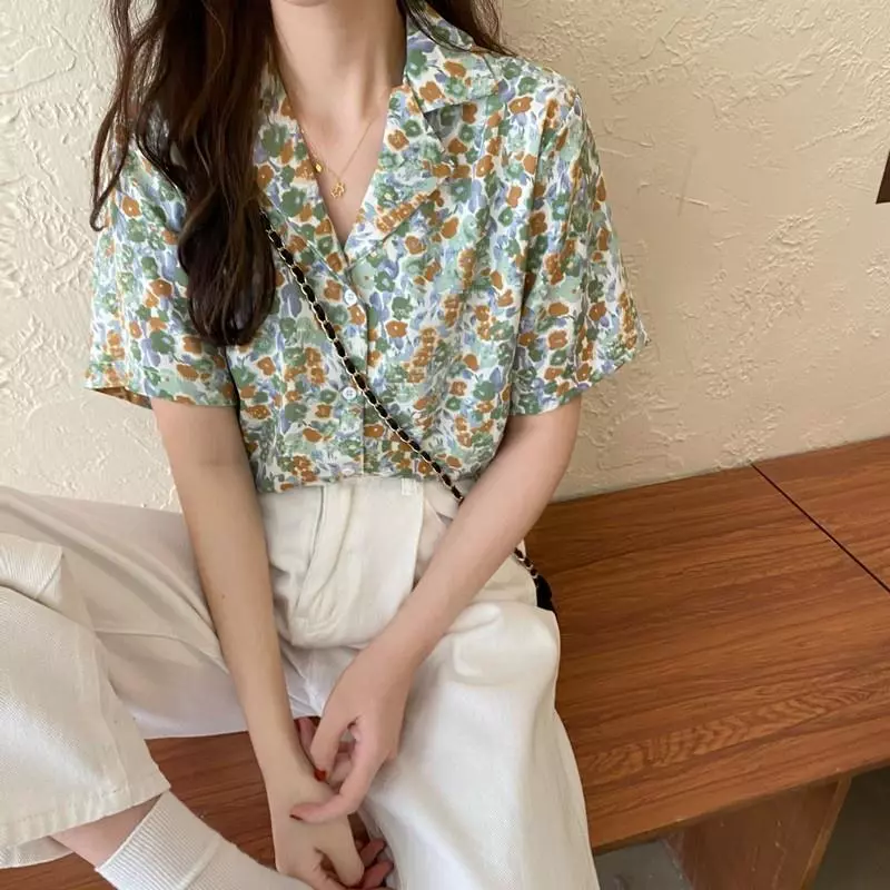 Chili Koko เสื้อเชิ้ตฮาวายลายดอก 99002 thumbnail 8