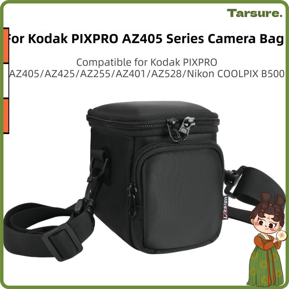 TARSURETH ที่เก็บกล้อง, Dual-pocket พร้อมสายคล้องไหล่กระเป๋าเดินทาง, กันกระแทกป้องกันรอยขีดข่วนถุงเก