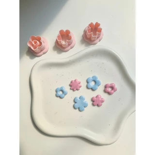 Clay Cutter ตัวตัดดินโพลิเมอร์ petal flower พิมพ์กดดินทำต่างหู ซากุระ ดอกไม้ ตัดขาดง่าย polymer clay ct4