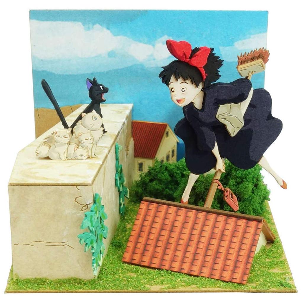 Sankei Studio Ghibli mini Kikis Delivery Service Kiki และ Jijis Family Paper Craft MP07-125