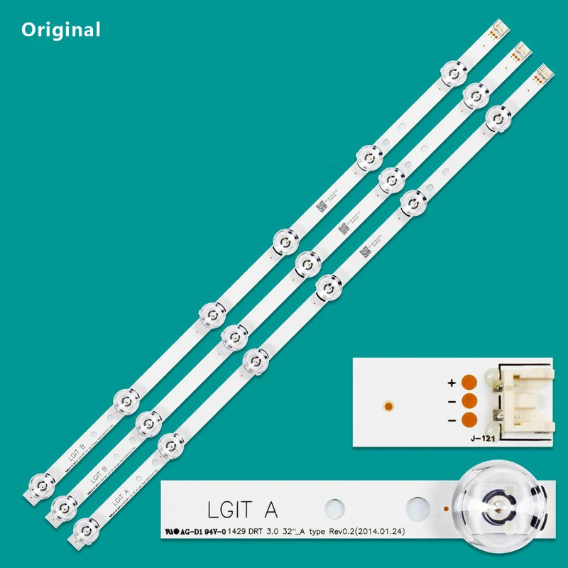 LED strip 6 โคมไฟสําหรับ 32LB563U 32LY330C HC320DXN-VHS2-51XX 32LF560D 32LX762V 32LY540H 32LB5700 69