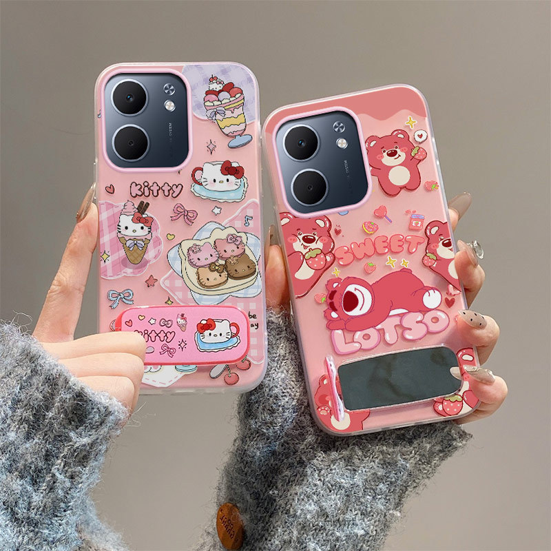 เคส OPPO A5x 5g เคส OPPO A5x 4g เคส mirror bracket เคสโทรศัพท์เยลลี่