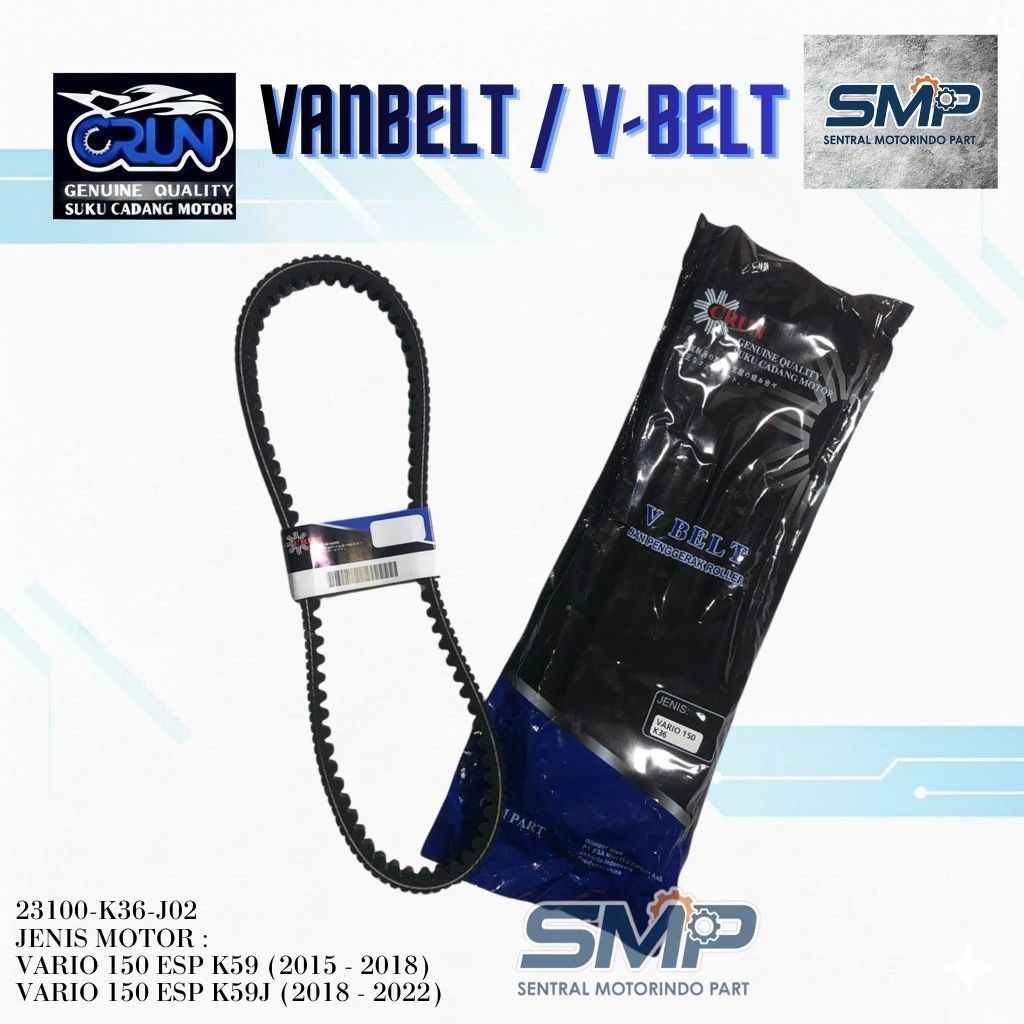 23100-K36-J01 CRUN Vanbelt Honda Vario 150 ESP K59 K59J 23100K36J02 Vanbel