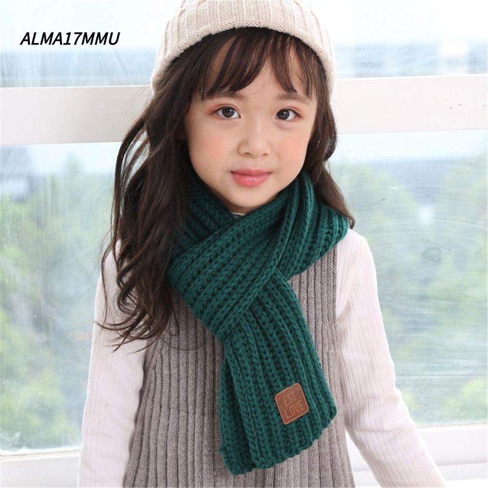 ALMA17MMU คออุ่นกลางแจ้งฤดูหนาวแฟชั่นถักผ้าพันคอ